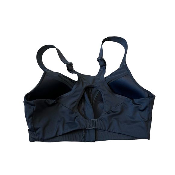 Calia By Carrie Underwood Go All Out Zip Front Sports Bra Size 36D Ardosia Slate - Picture 10 of 15